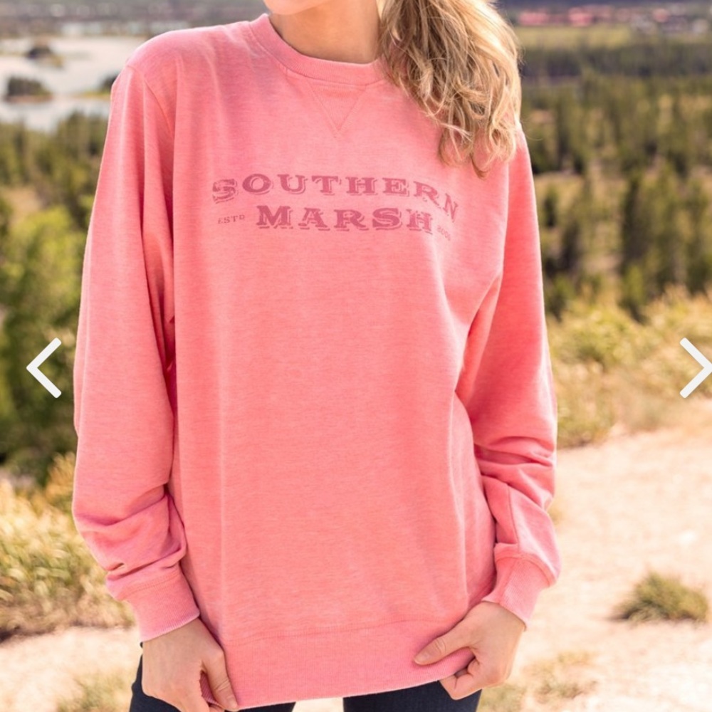 Southern Marsh Pink Long Sleeve Sweatshirt